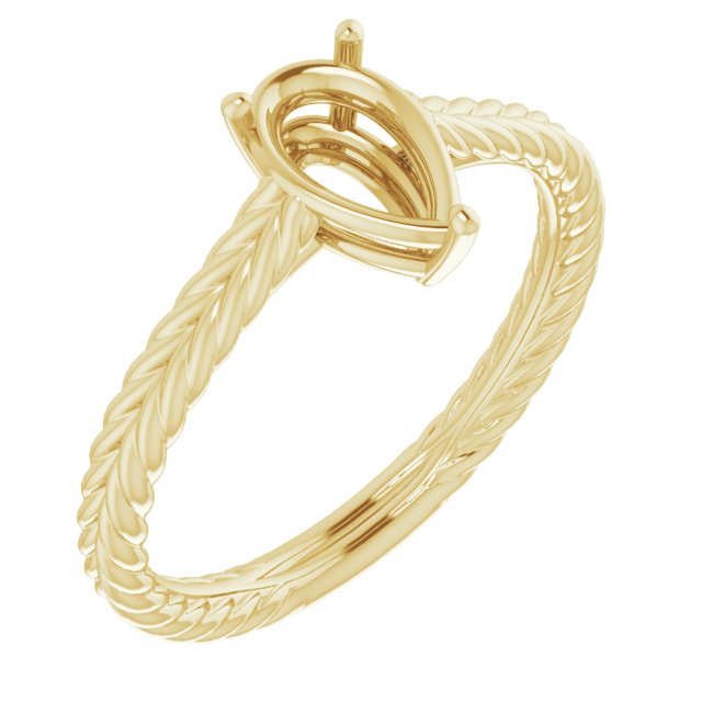 Rope Solitaire Ring