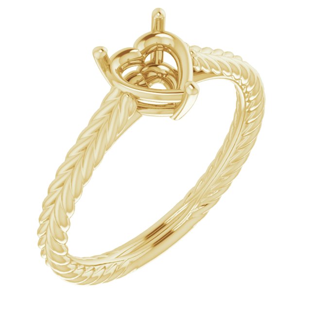 Rope Solitaire Ring