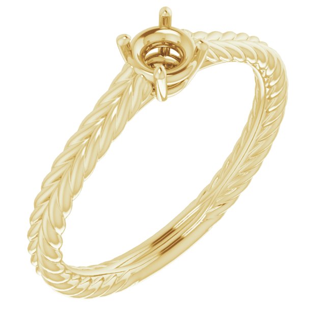 Rope Solitaire Ring