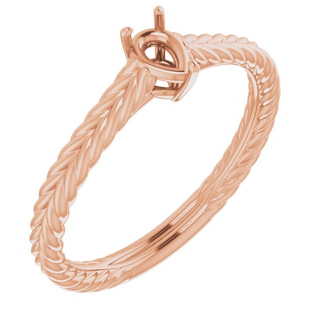 Rope Solitaire Ring