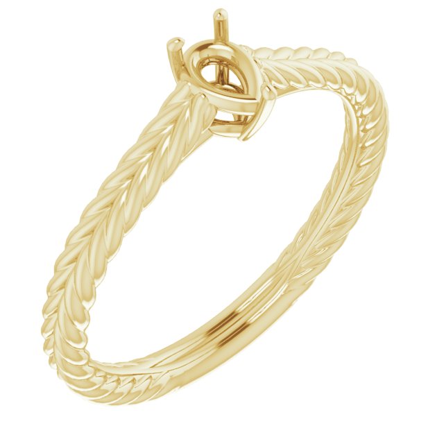 Rope Solitaire Ring