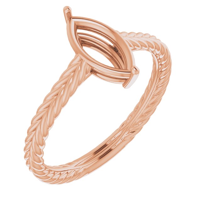 Rope Solitaire Ring