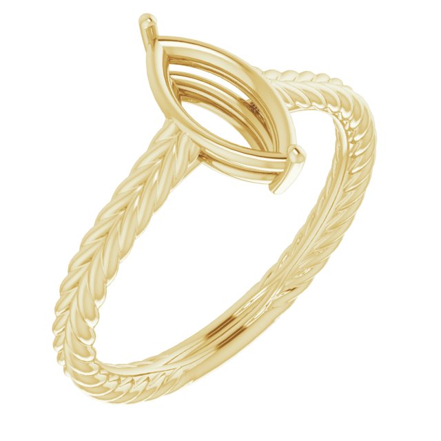 Rope Solitaire Ring