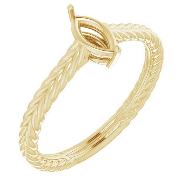 Rope Solitaire Ring