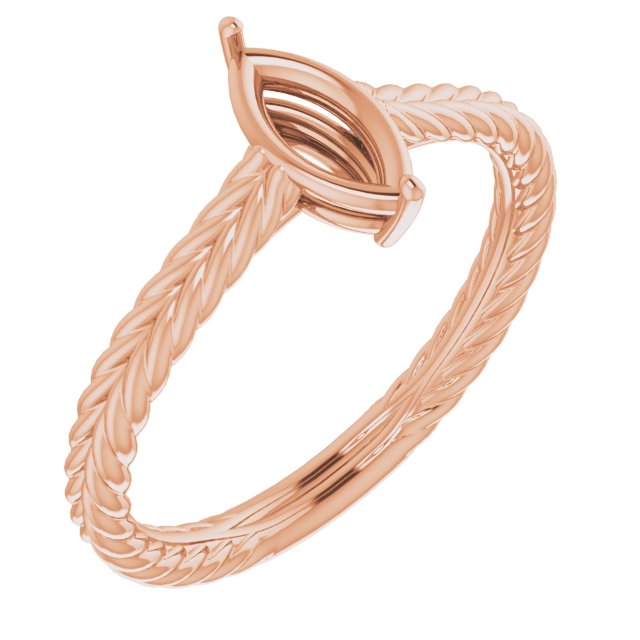 Rope Solitaire Ring