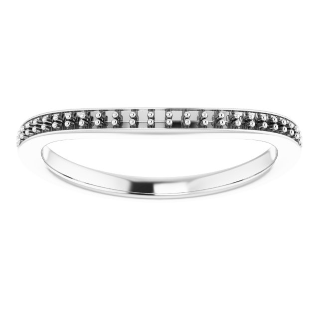 9 mm Square Wedding Band Mounting view 3