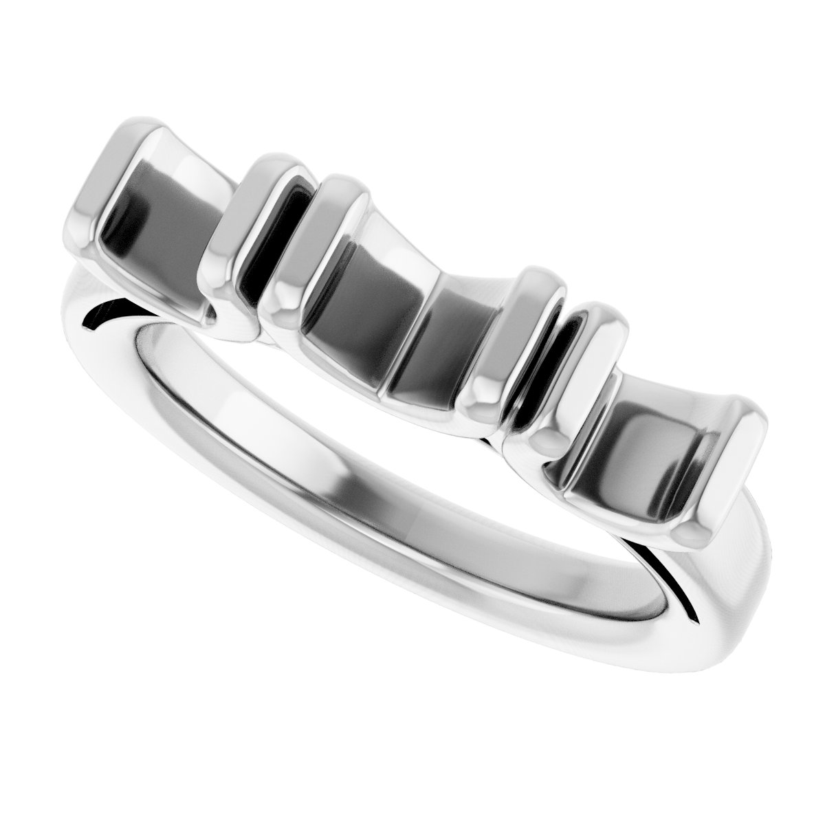 7 mm Square Engagement Ring Mounting view 5