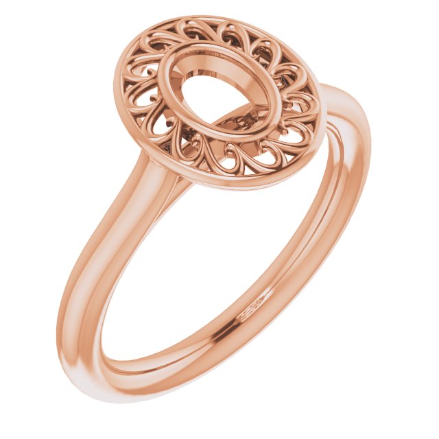 Sculptural Bezel-Set Solitaire Ring