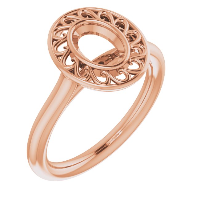 Sculptural Bezel-Set Solitaire Ring