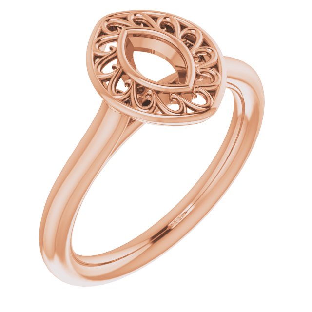 Sculptural Bezel-Set Solitaire Ring