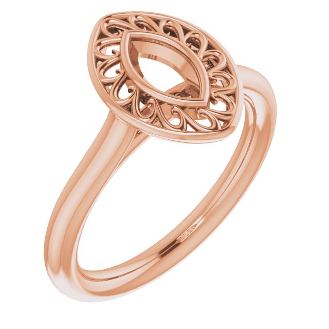 Sculptural Bezel-Set Solitaire Ring