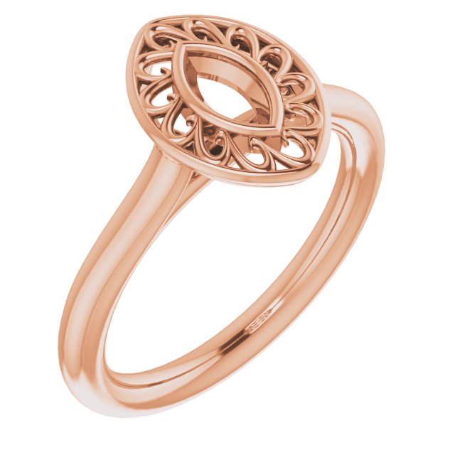 Sculptural Bezel-Set Solitaire Ring