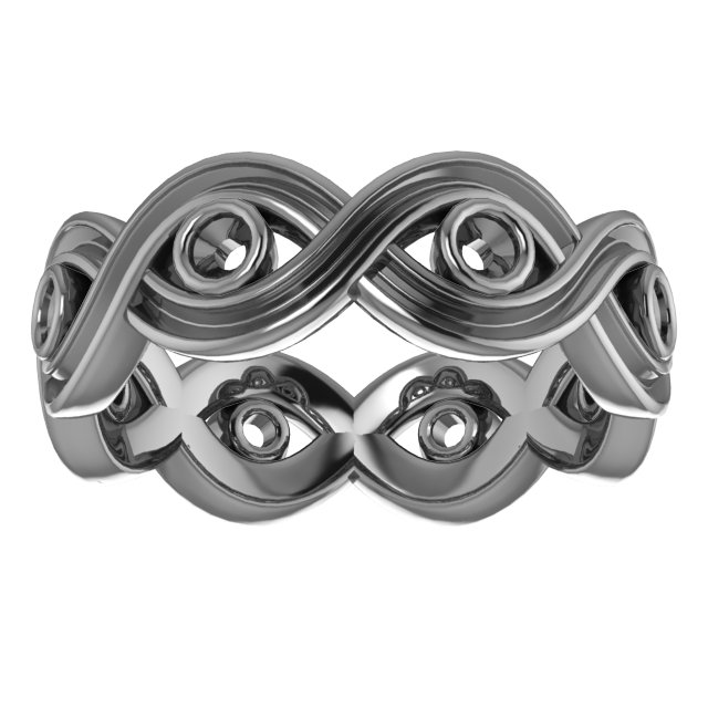 2.75 mm Round Eternity Band Mounting Size 8.5 view 3