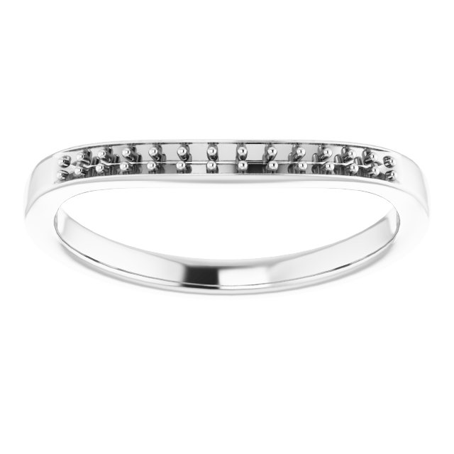 Band Mounting for 10x5 mm Marquise Ring view 3