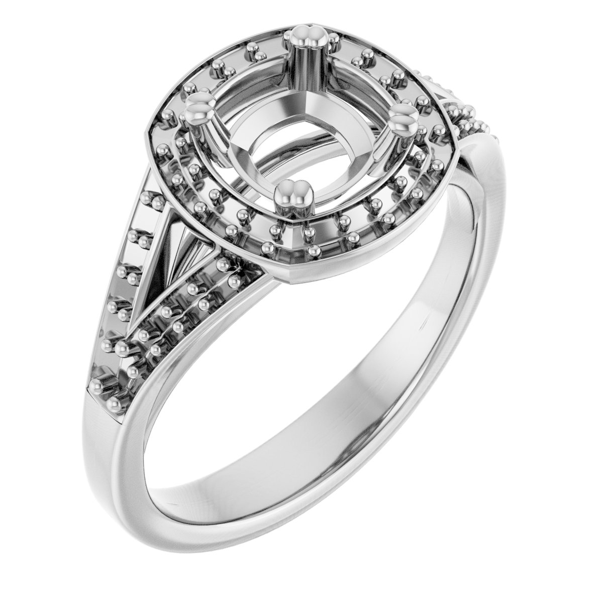 Halo-Style Engagement Ring
