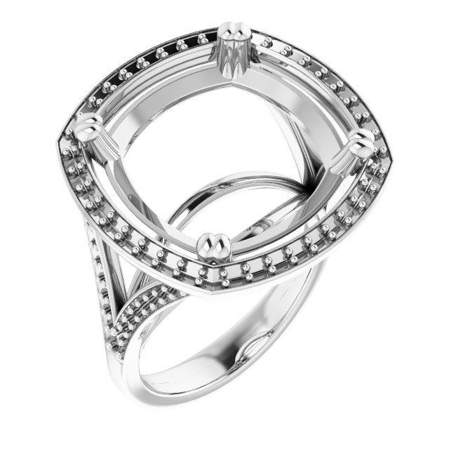 Halo-Style Engagement Ring
