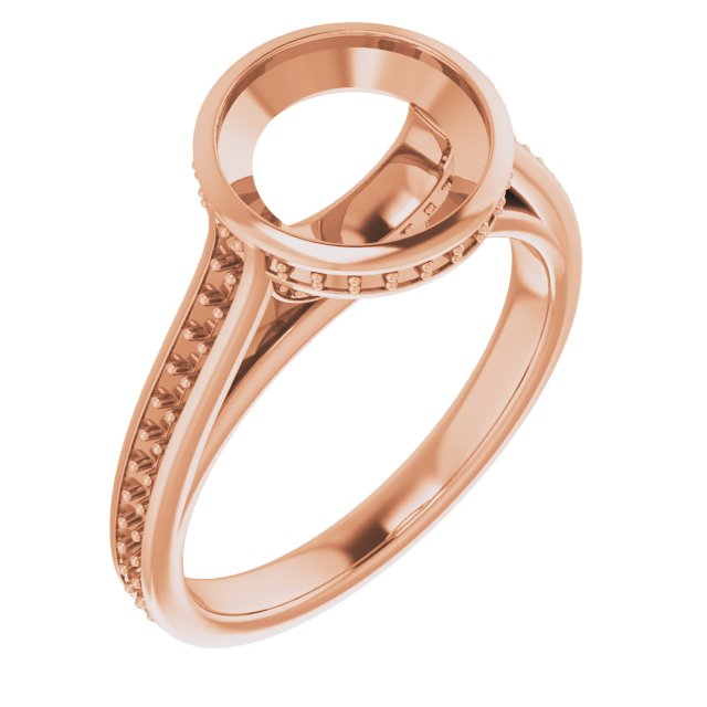 Bezel-Set Accented Engagement Ring