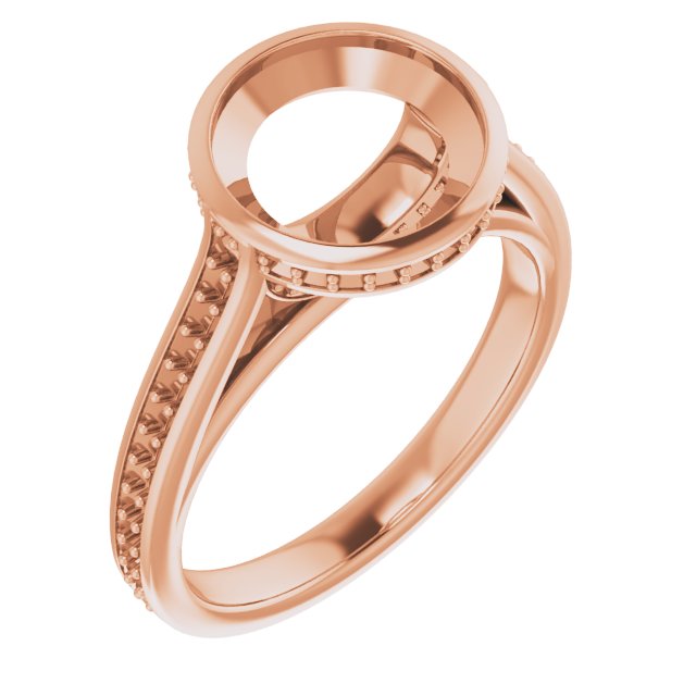 Bezel-Set Accented Engagement Ring