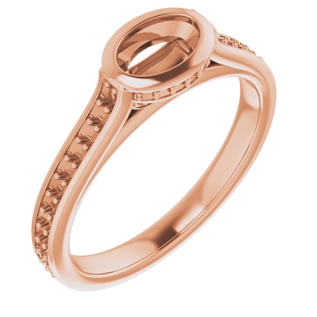 Bezel-Set Accented Engagement Ring