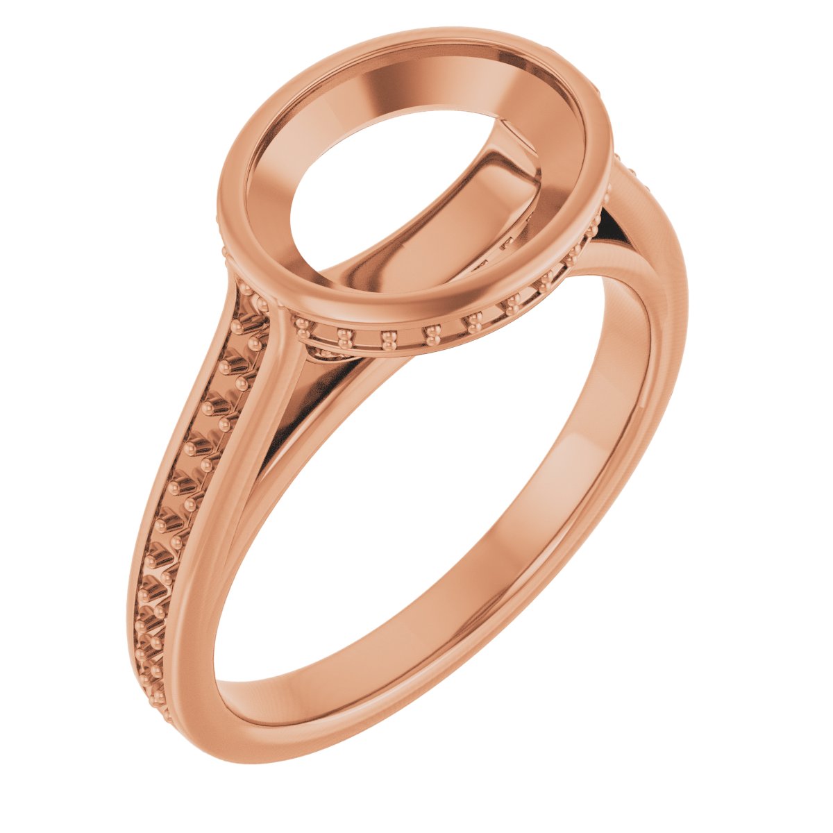 Bezel-Set Accented Engagement Ring