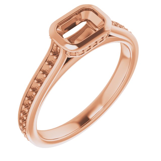 Bezel-Set Accented Engagement Ring