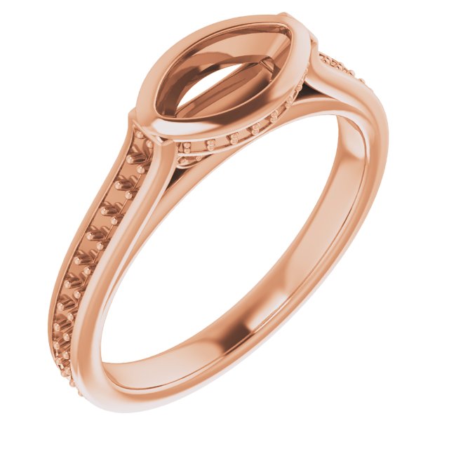 Bezel-Set Accented Engagement Ring