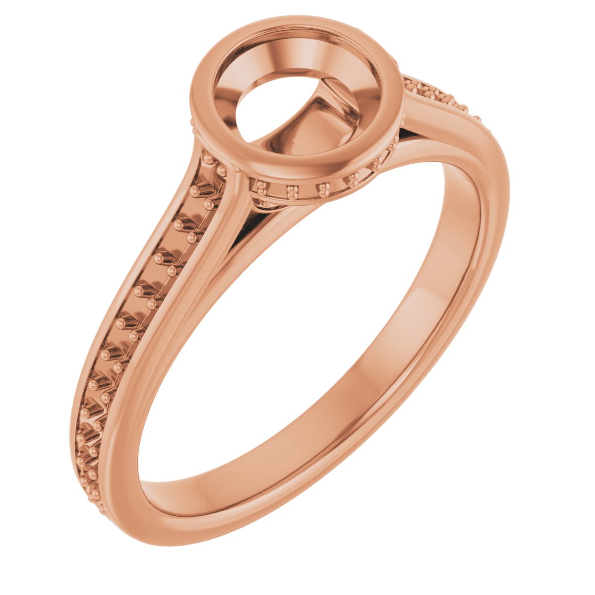 Bezel-Set Accented Engagement Ring