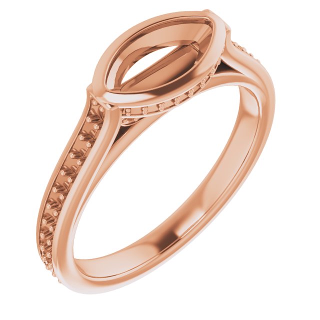 Bezel-Set Accented Engagement Ring