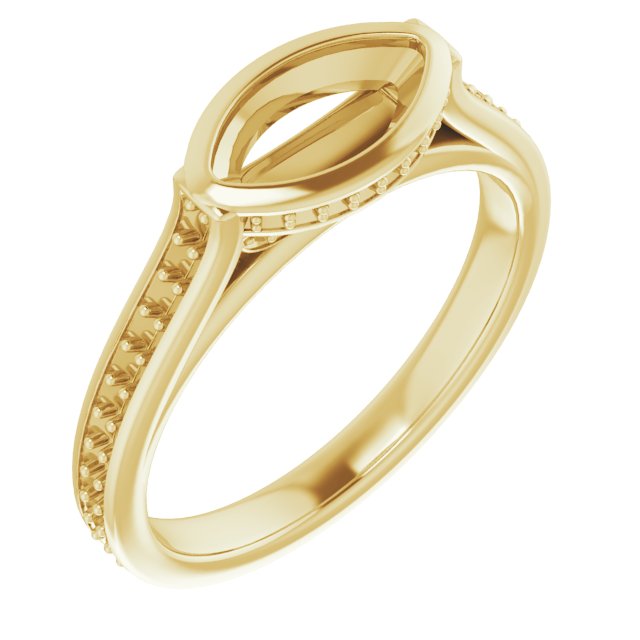 Bezel-Set Accented Engagement Ring