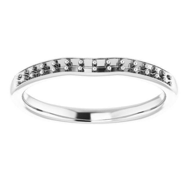 Band Mounting for 10x5 mm Marquise Ring view 3