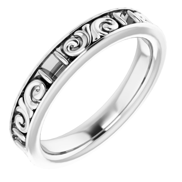 2.5x2.5 mm Square Eternity Band Mounting