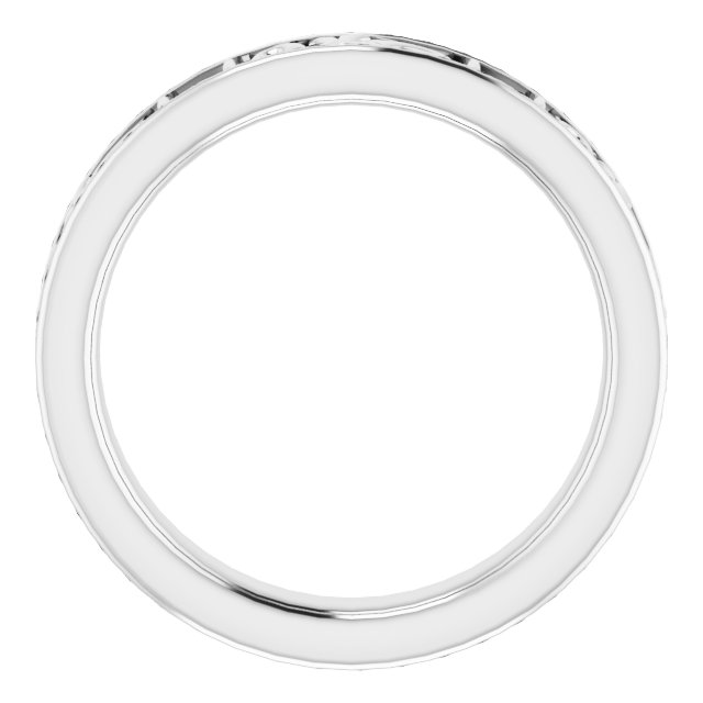 2.5x2.5 mm Square Eternity Band Mounting view 2