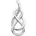 14K White Infinity-Inspired Knot Pendant