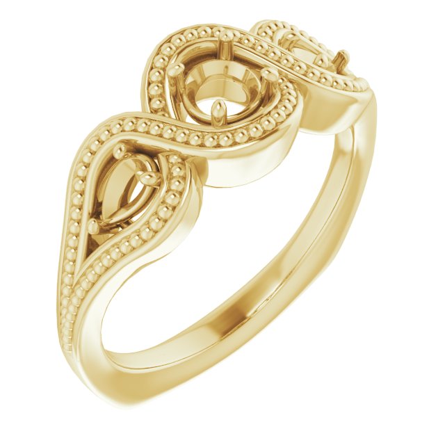 Beaded Criss-Cross Ring