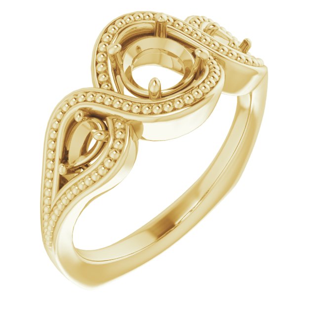 Beaded Criss-Cross Ring