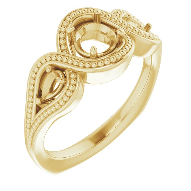 Beaded Criss-Cross Ring