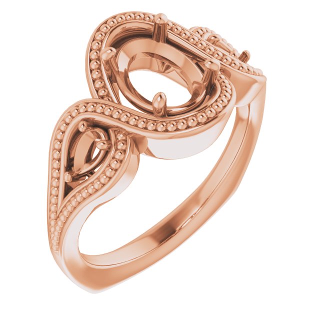 Beaded Criss-Cross Ring