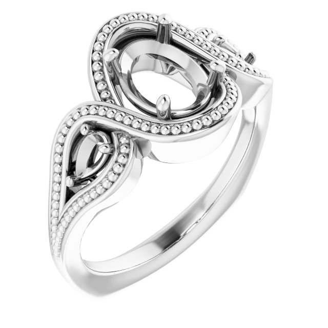 Beaded Criss-Cross Ring