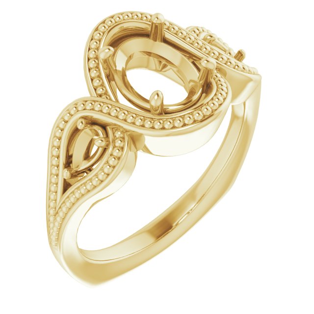 Beaded Criss-Cross Ring