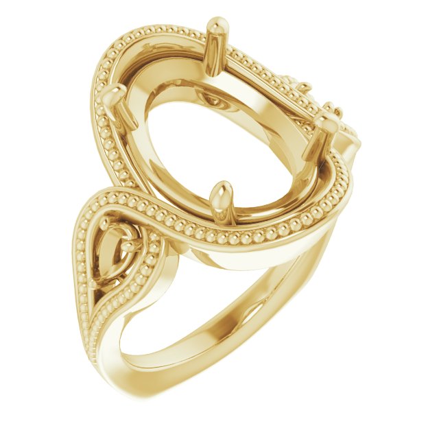 Beaded Criss-Cross Ring