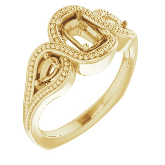 Beaded Criss-Cross Ring