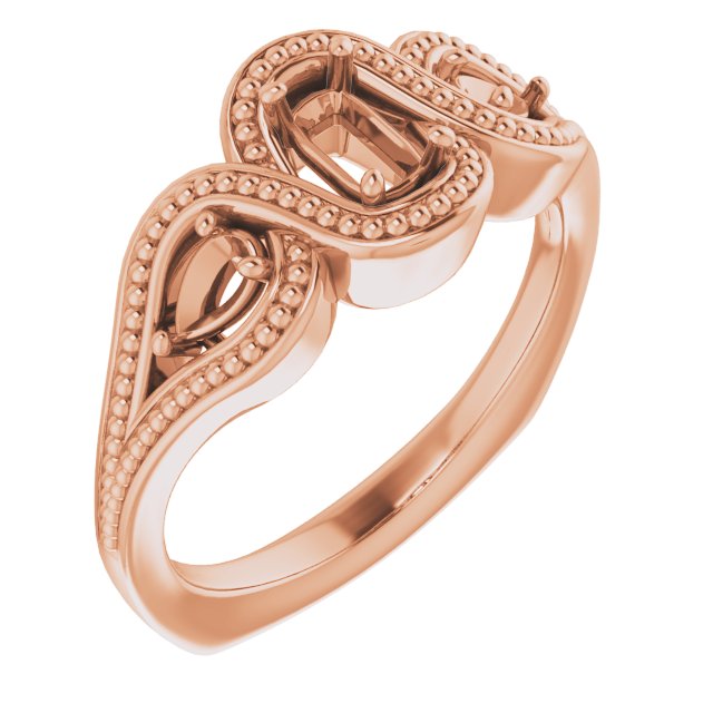 Beaded Criss-Cross Ring
