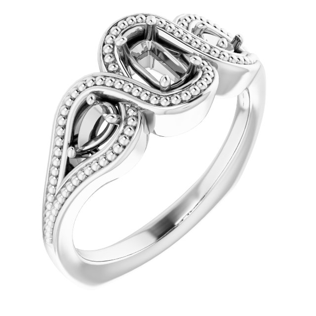 Beaded Criss-Cross Ring