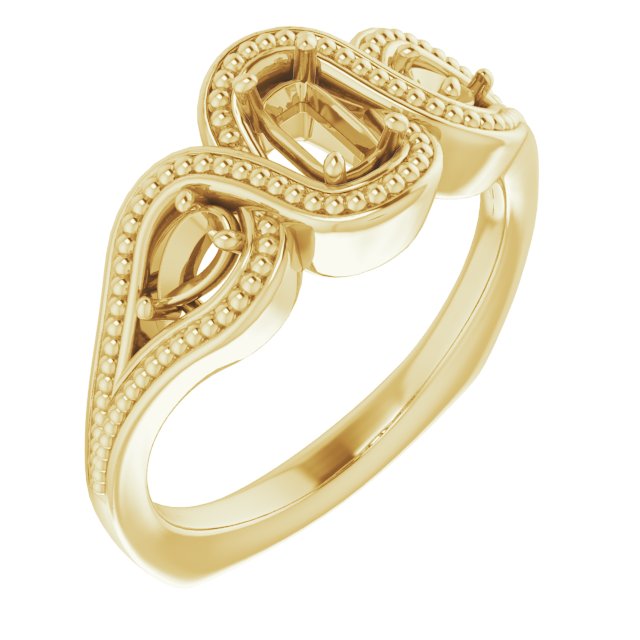 Beaded Criss-Cross Ring