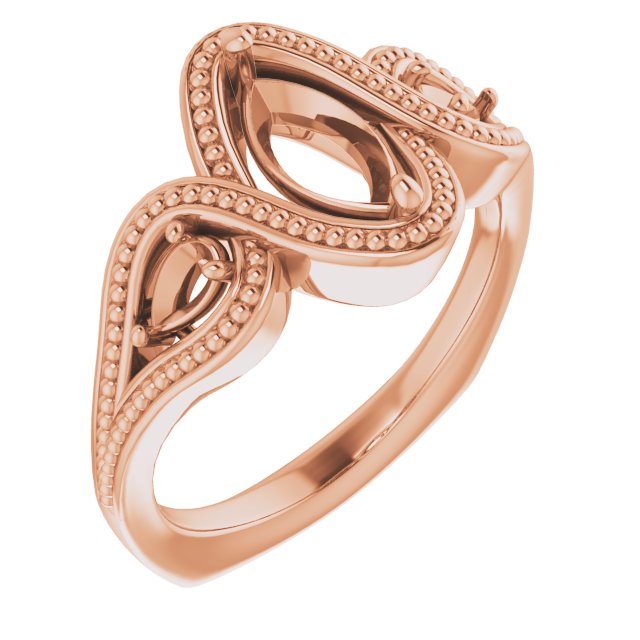 Beaded Criss-Cross Ring