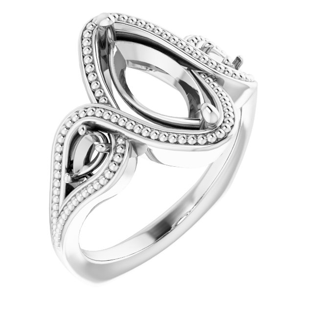 Beaded Criss-Cross Ring