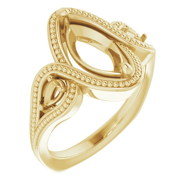 Beaded Criss-Cross Ring