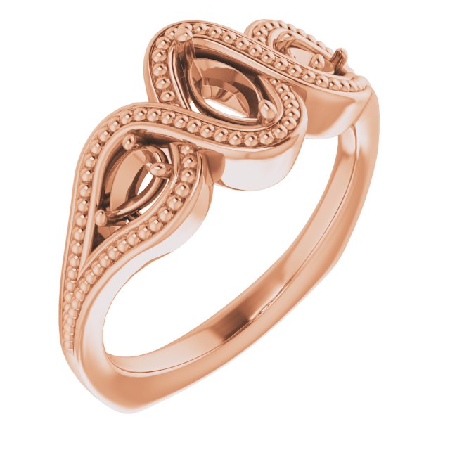 Beaded Criss-Cross Ring
