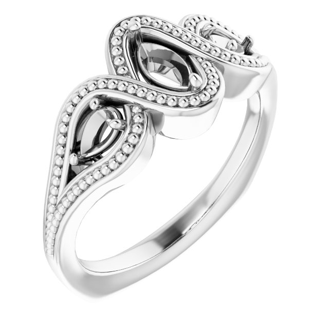 Beaded Criss-Cross Ring