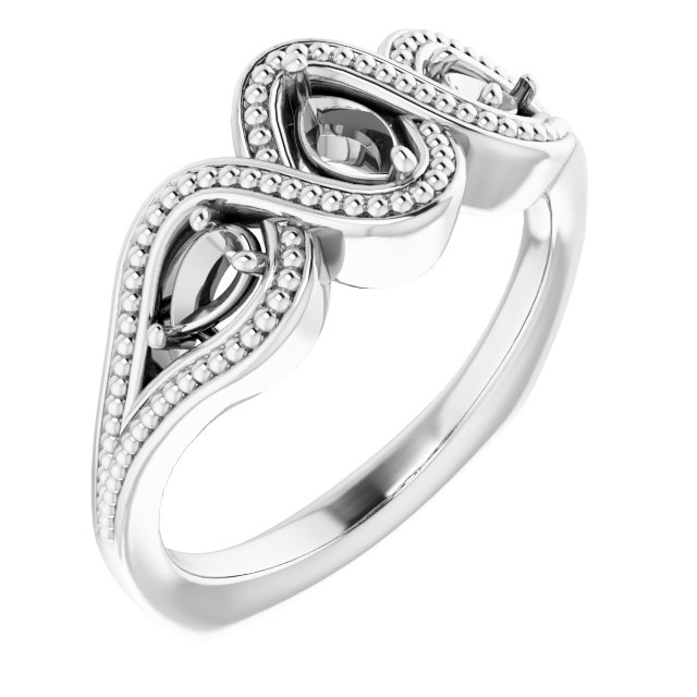 Beaded Criss-Cross Ring